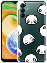 Hoesje geschikt voor Samsung Galaxy A04s Panda Emotions