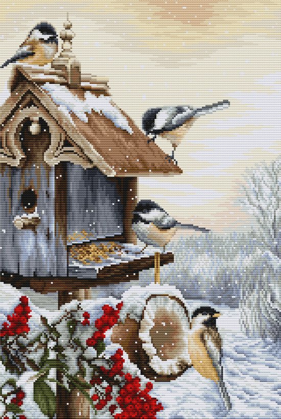 Luca-S Bird House borduren (pakket) BU4021