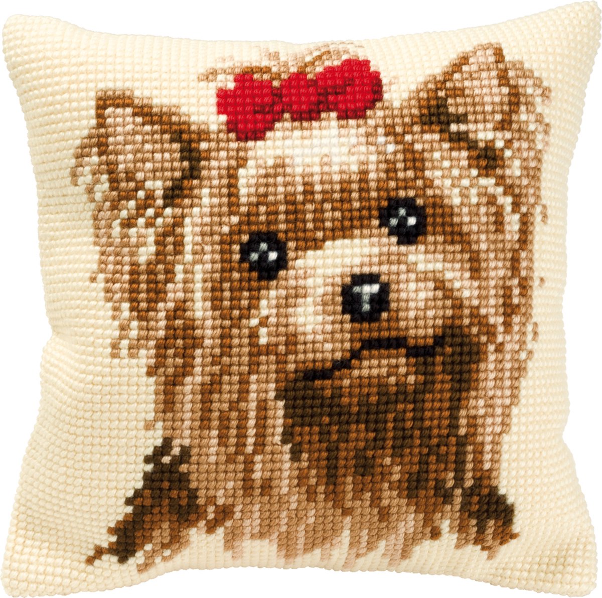 Vervaco - Kruissteekkussen kit - Hond - PN-0008538 - Borduren - Borduurpakket - Borduurpakket volwassenen - Borduurpakket kind