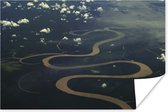 Amazone rivier Brazillie foto afdruk Poster 180x120 cm - Foto print op Poster (wanddecoratie woonkamer / slaapkamer) / Brazilië Poster XXL / Groot formaat!