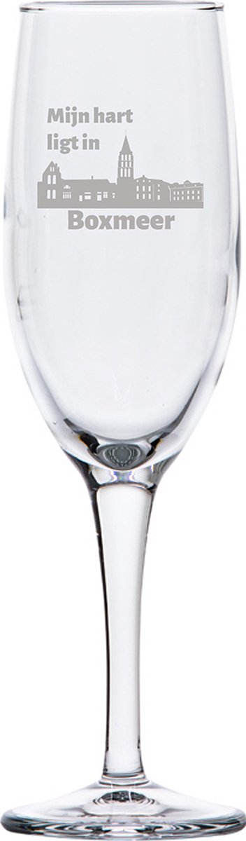Gegraveerde Champagneglas 16,5cl Boxmeer