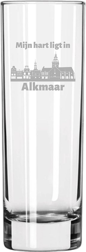 Gegraveerde longdrinkglas 22cl Alkmaar