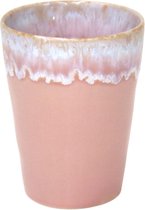 Set van 8 Costa Nova Casafina - grespresso - latte kopje - lichtroze - aardewerk - H 12 cm