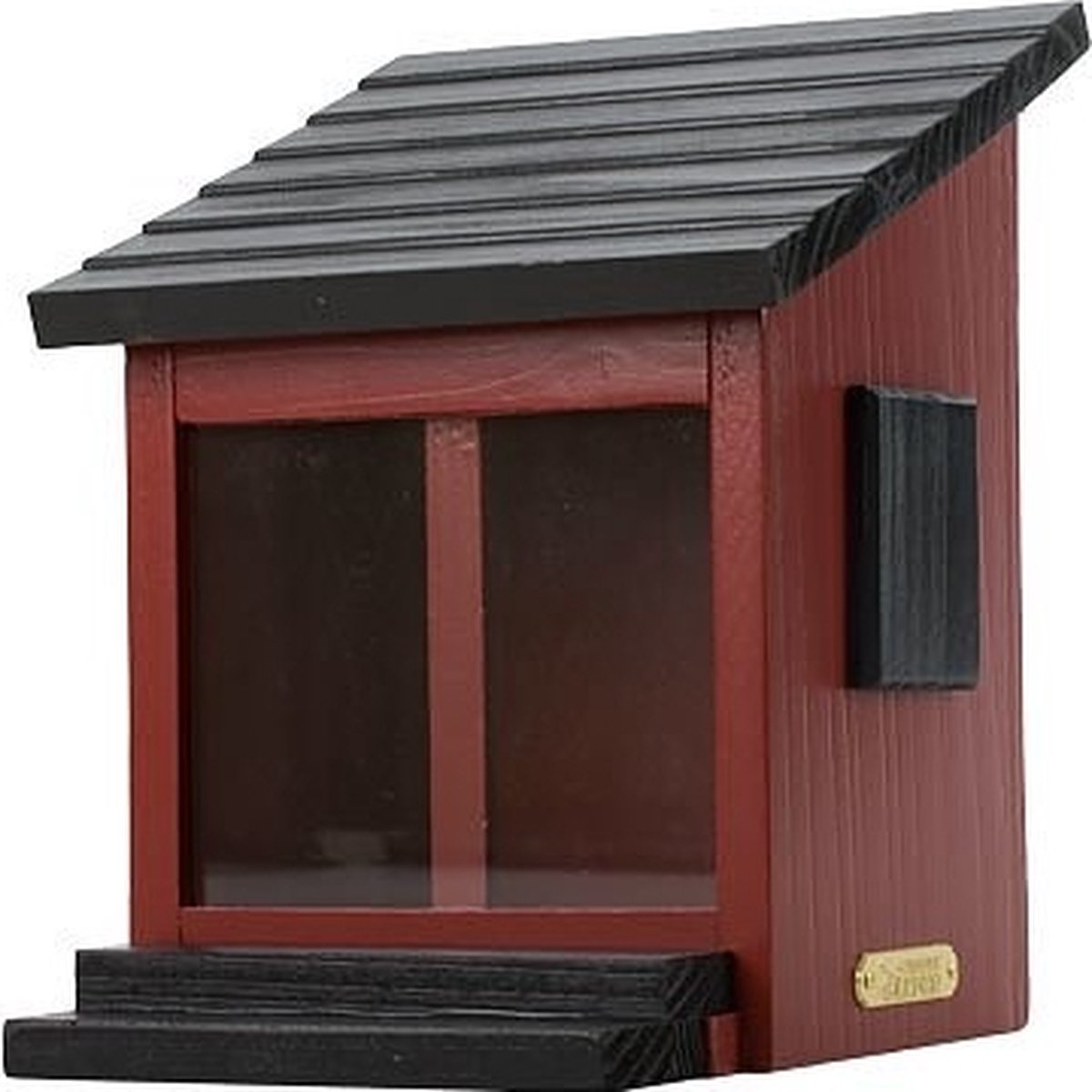 Wildlife Garden Eekhoornvoederhuisje - Vogelvoederhuisje - Rood - 16 cm x 16 cm x 21.60 cm