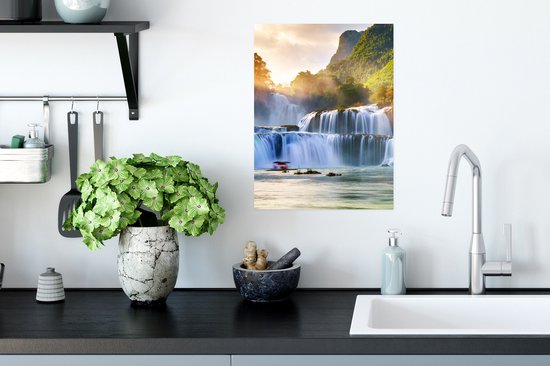 Affiche Cascade - Plantes - Soleil - Water - 30x40 cm