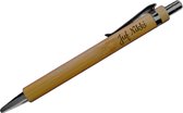 Bamboe pen met naam - Gepersonaliseerd -Verjaardagscadeautje - Persoonlijk - Schrijfwaren