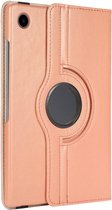 Casemania Hoes Geschikt voor Oppo Pad Air (11 inch) Roségoud - Draaibare Tablet Book Cover