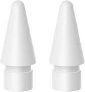 Replacement tip voor Apple Pencil 1/2 - 2 stuks - geschikt voor Apple Pencil generatie 1 & 2 - Apple Pencil Punt vervanger - Wit