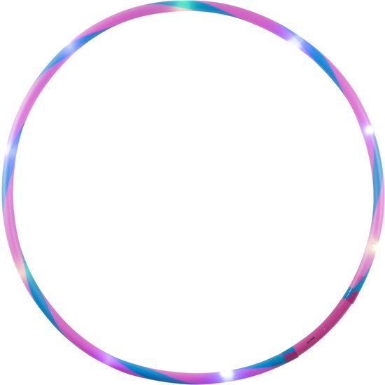 Hoelahoep met LED Ø 66 CM , Roze / Blauw