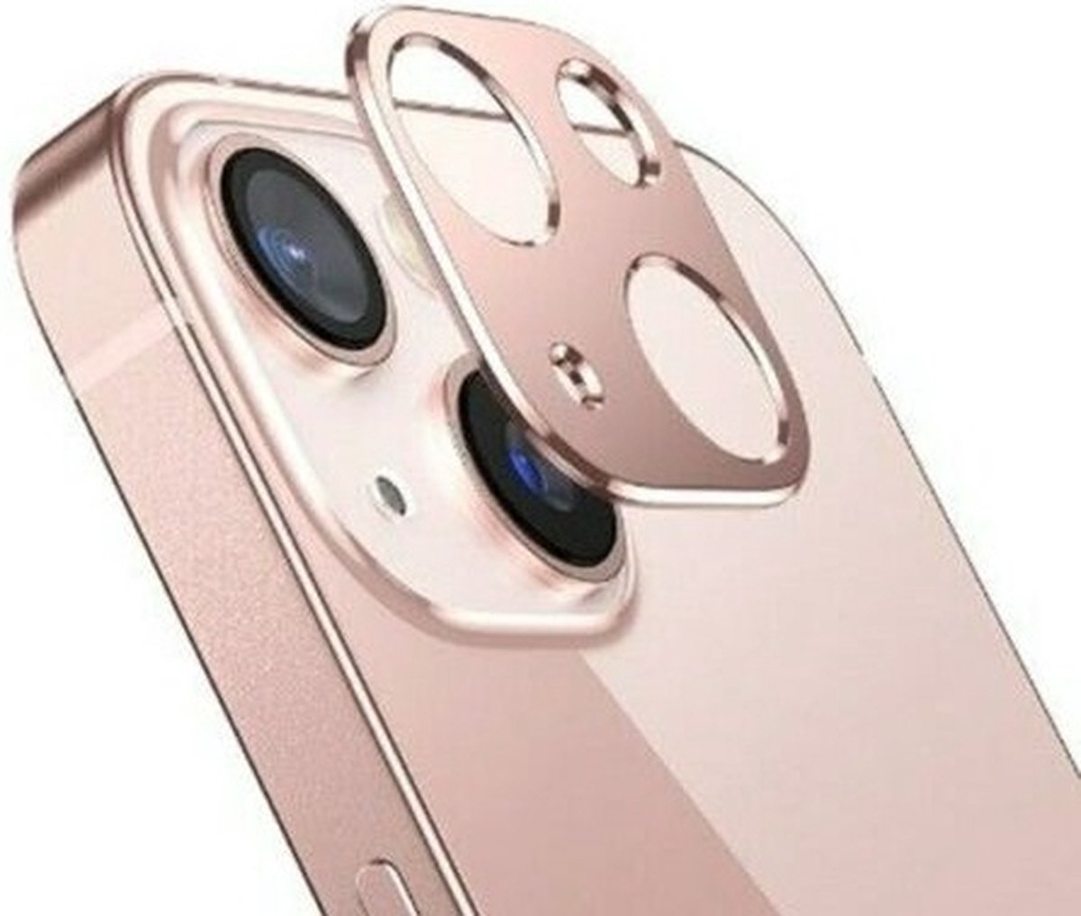 Camera Lens Glass Protector Geschikt voor: Apple iPhone 13 Pro Max - - Rosegoud