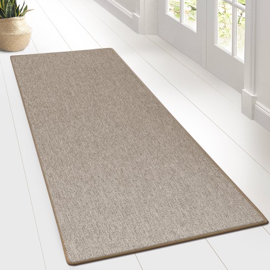 Karat Tapijtloper - Vloerkleed - Sabang - Sisal uiterlijk - Beige - 66 x 300 cm