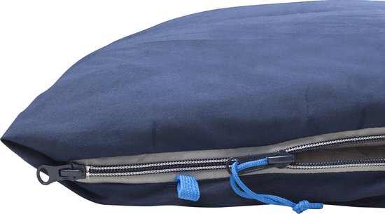 NOMAD® Condor XL Slaapzak - Dekenmodel - 220 x 90 - Donkerblauw - Katoenen Voering - Koordtunnel - Incl Hoes van NOMAD — afbeelding 3