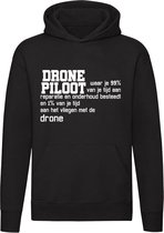 Drone piloot Hoodie | Vliegen | Filmen | Besturen | Vliegtuig | Helikopter | Camera | Unisex | Trui | Sweater | Capuchon | Zwart