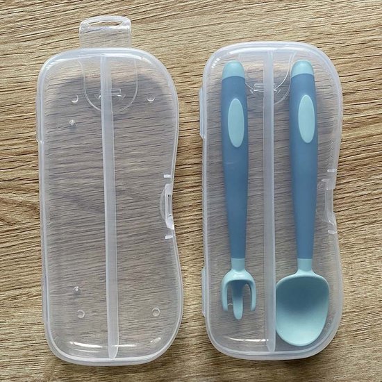Babyzuignapjes en bijpassende lepel-set, blijf op de hoogte voerbak
