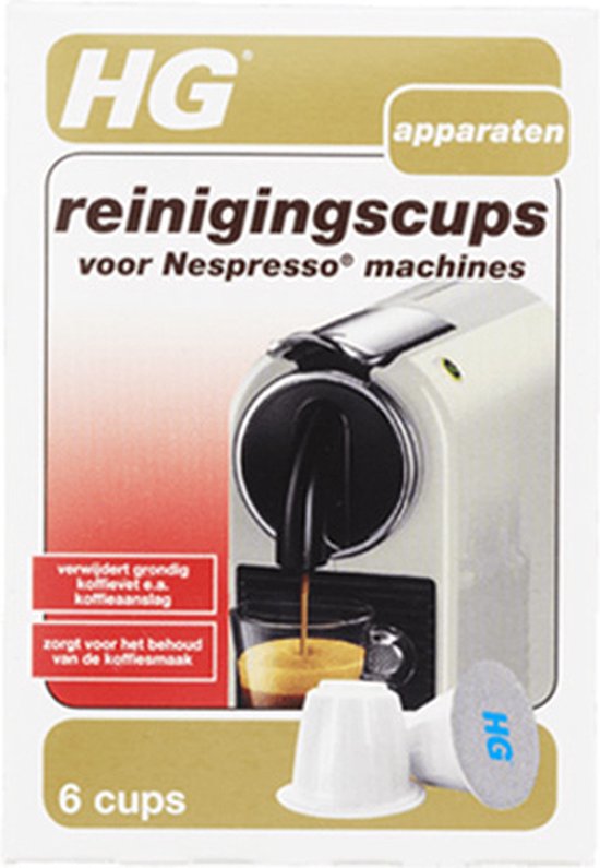 Onnauwkeurig Productief ondergeschikt HG Nespresso® reinigingscups - 6 cups - voor een langere levensduur van de  machine | bol.com