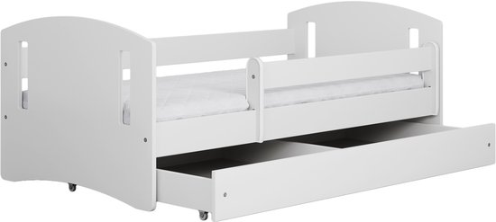 Kocot Kids - Bed classic 2 wit zonder lade zonder matras 160/80 - Kinderbed - Wit