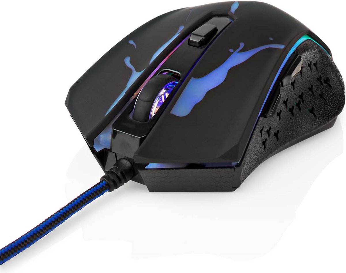 Nedis Gaming Muis - GMWD210BK