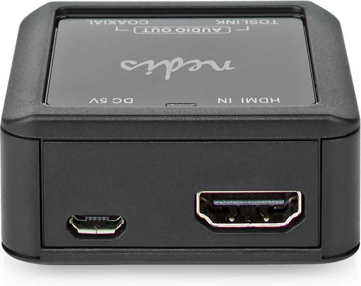 Uitgangen audio / video / data: TosLink Female