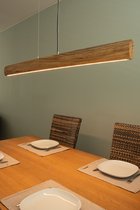 Oval Light 150 - hanglamp voor boven uw eettafel - eettafel lamp - LED - Woonkamer | Slaapkamer - bruin - L 1500