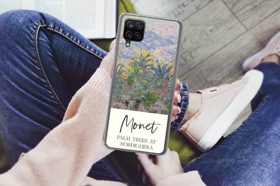 Coque Samsung Galaxy A12 - Monet - Art - Palmiers à Bordighera - Siliconen
