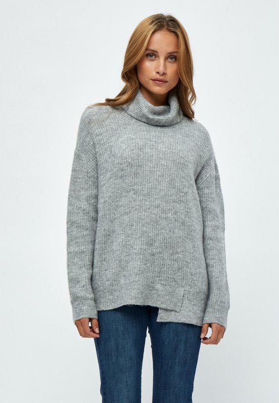 Oxmo OXCOLISA - Hoodie - medium grey melange/grijs