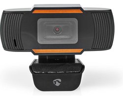 Nedis Webcam - Full HD@30fps - Vaste Scherpstelling - Ingebouwde Microfoon - Zwart