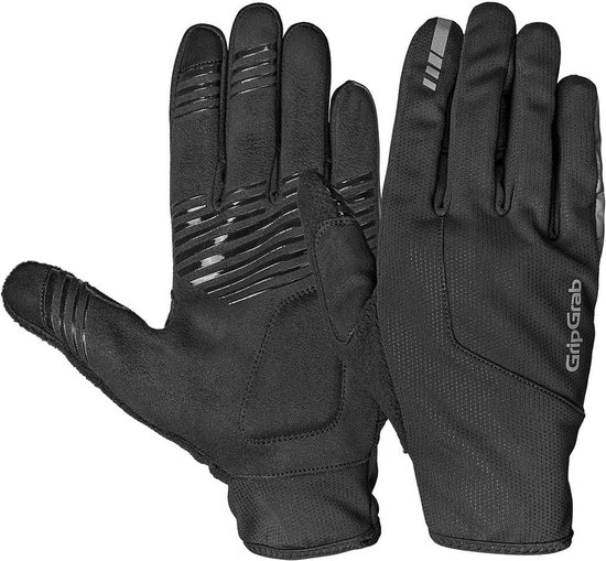 GripGrab - Hurricane 2 Windproof Lente Herfst Fietshandschoenen Lange Vinger - Zwart - Unisex - Maat M