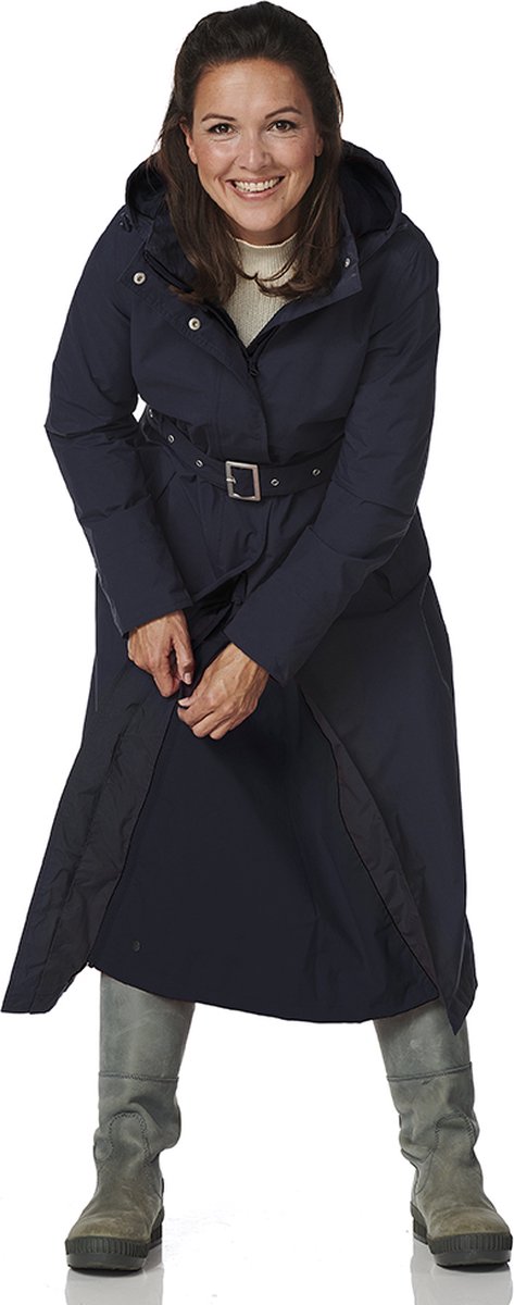 Happy Rainy Days Lange Regenjas Dames Montreal Donkerblauw