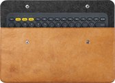 kwmobile hoes voor draadloos keyboard - geschikt voor Magic keyboard / Logitech K380 / MX Keys Mini - Met drukknoopsluiting - In bruin