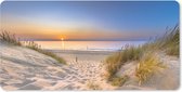 Bureauonderlegger - Duin - Zonsondergang - Horizon - Strand - Gras - 60x30 - Muismat