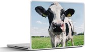Laptop sticker - 10.1 inch - Koe - Weiland - Natuur - Dieren - Gras - 25x18cm - Laptopstickers - Laptop skin - Cover