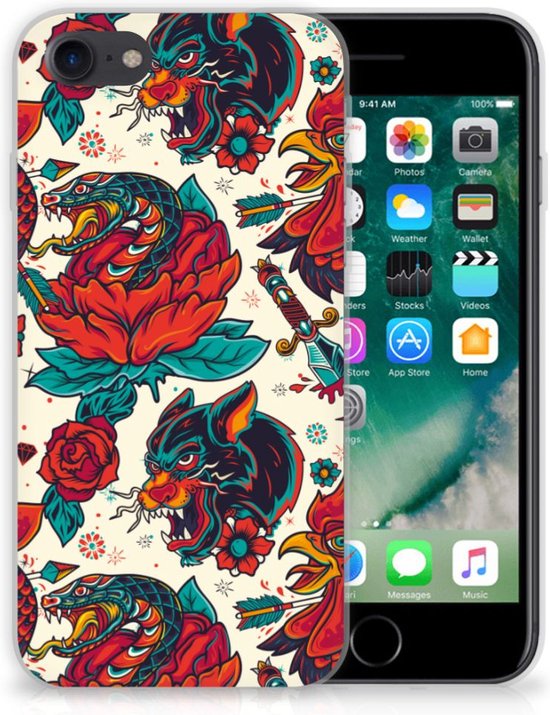 Custodia Per IPhone 7/8/SE: Cover In Silicone, Nero - Foto 5