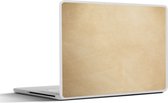 Laptop sticker - 14 inch - Leer - Structuur - Lederlook - Beige - 32x5x23x5cm - Laptopstickers - Laptop skin - Cover