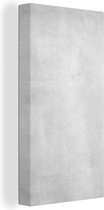 Tableau sur toile Béton - Grijs - Ciment - Industriel - Structure - 40x80 cm - Décoration murale