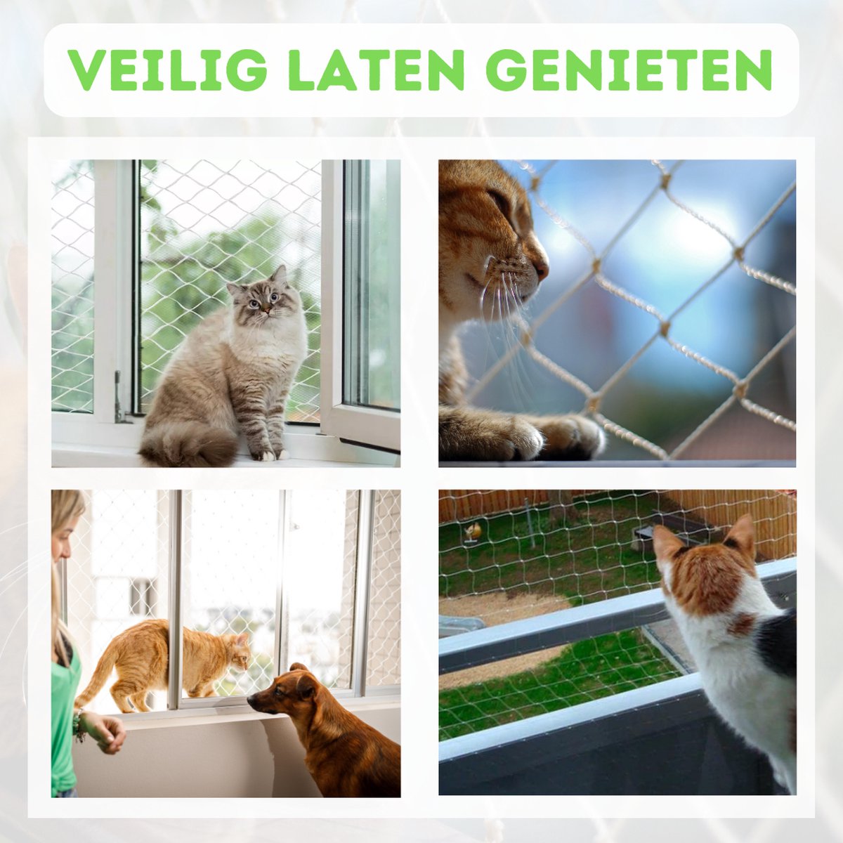 OUDQFCJ 50 stuks kleefhaken voor buiten, model 3M, bevestiging voor balkonnet voor katten zonder boren, kattenbeschermingsnet voor balkon, zonder boren, model 3M (wit