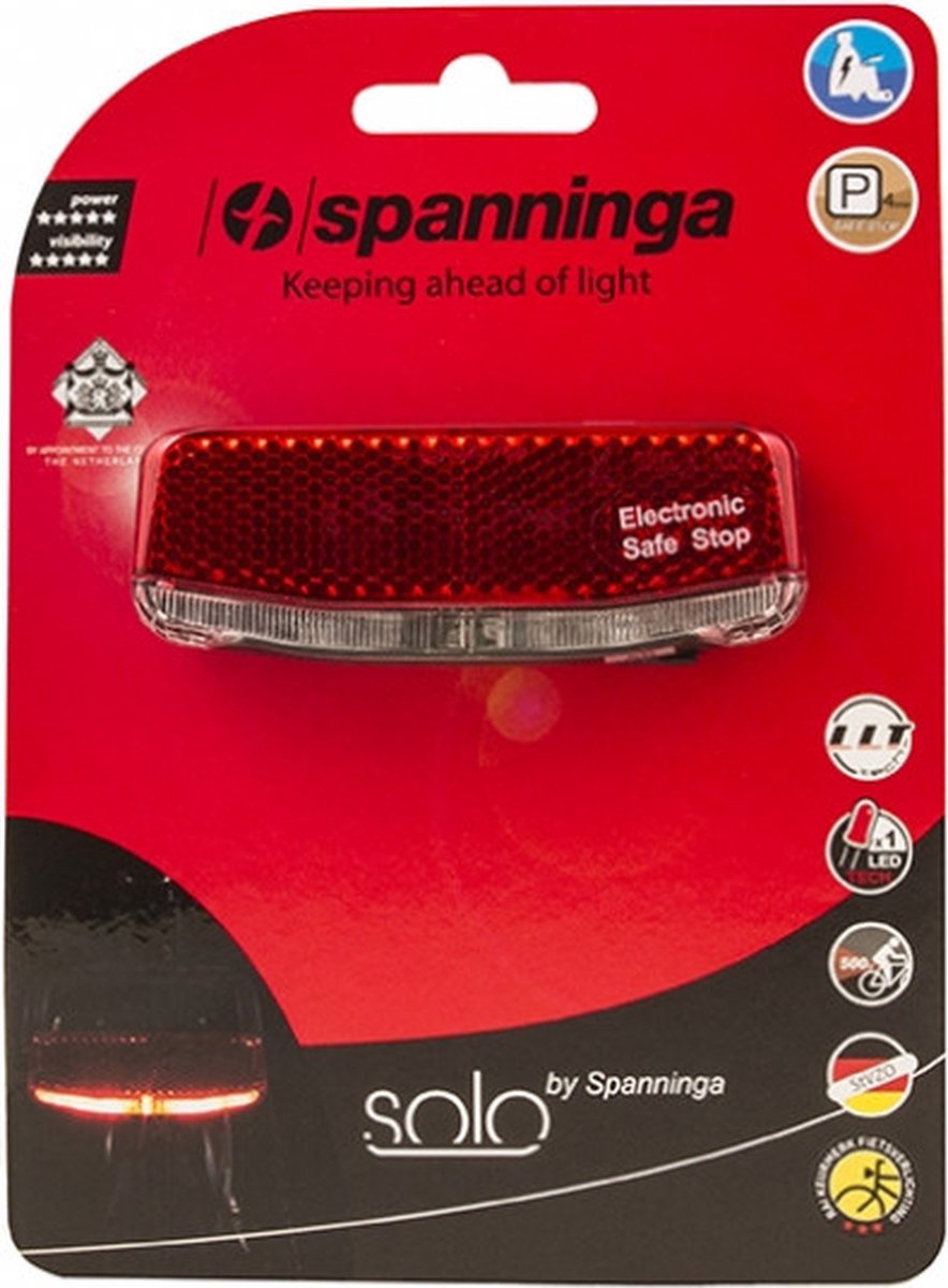 Spanninga Solo Fiets achterlicht met sensor - batterij thumbnail 5