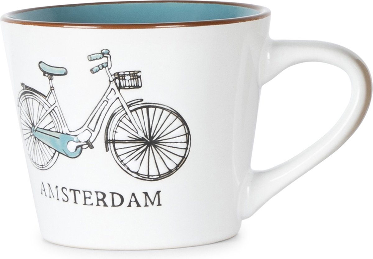 Memoriez Mok Fiets Amsterdam Petrol - Set van 2