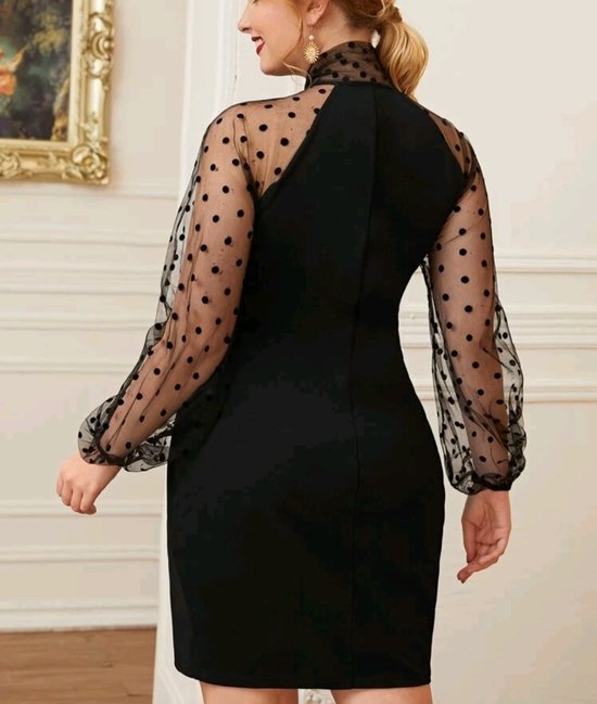 Mooie elegante sexy zwarte jurk feestjurk kerst bruiloft speciale  gelegenheidsjurk... | bol.com