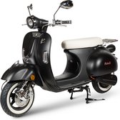 Retelli Vecchio Classico zwart - elektische scooter - Brom/snor - retro - incl kenteken, tenaamstelling en rijklaar maken