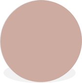 Wandcirkel - Muurcirkel - Roze - Effen - Interieur - Wanddecoratie rond - Kamer decoratie - Kunststof - Forex wandcirkel - ⌀ 30 cm - Woonkamer - Print op cirkel