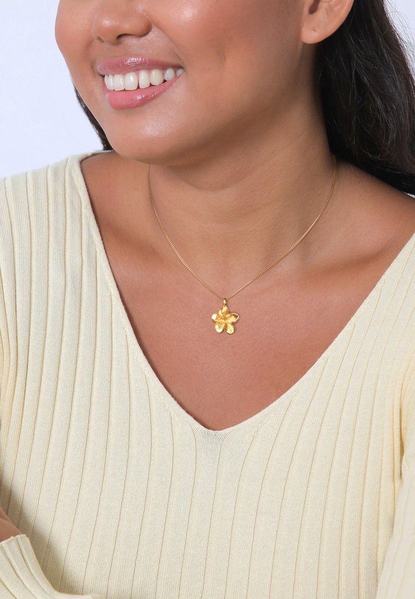Elli Frangipani Blüte 925 Sterling Silber Halskette