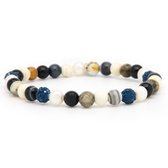 Karma Jewelry Bracelet (Bijoux) Spiral Lily XS élastique (cristal bleu)