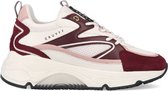 Cruyff Madina Bold wit bordeaux rood sneakers dames (CC223983301)