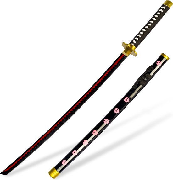 Tarcury Sandai Kitetsu Anime Zwaardbouwpakket, 39 inch Katana met Schede en Standaard, Ideaal voor Cosplay, 790 Stukjes - Makkelijk in Elkaar te Zetten en Tentoon te Stellen