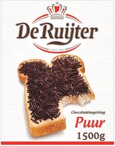 De Ruijter - Chocoladehagel puur - 1,5kg