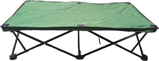 Topmast Field - Hondenstretcher - 115 x 60 x 30 cm - Groen - Hondenbed - Honden Ligbed - Stretcher - Opvouwbaar