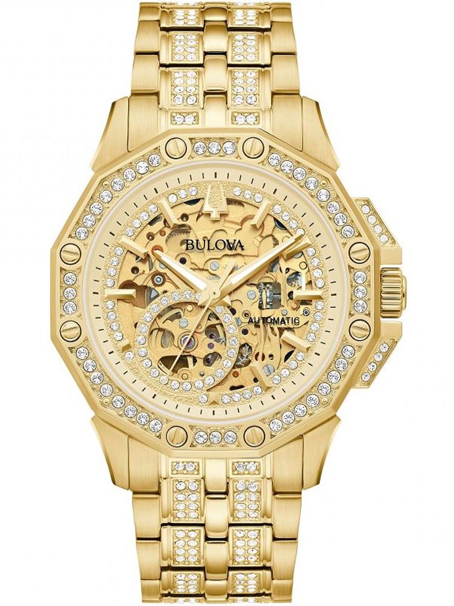 Bulova Octava 98A292 Horloge - Staal - Goudkleurig - Ø 42 mm