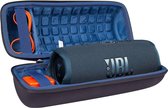 Harde reisbeschermhoes voor JBL Charge 4 / JBL Charge 5 draagbare Bluetooth luidspreker (zwarte hoes / binnenkant blauw) Let op: Alleen de beschermhoes