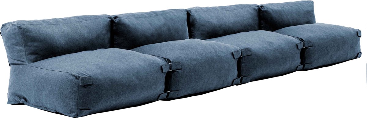 Oviala - Modulair 4-zits tuinmeubel in Pacific Blue - Mixi