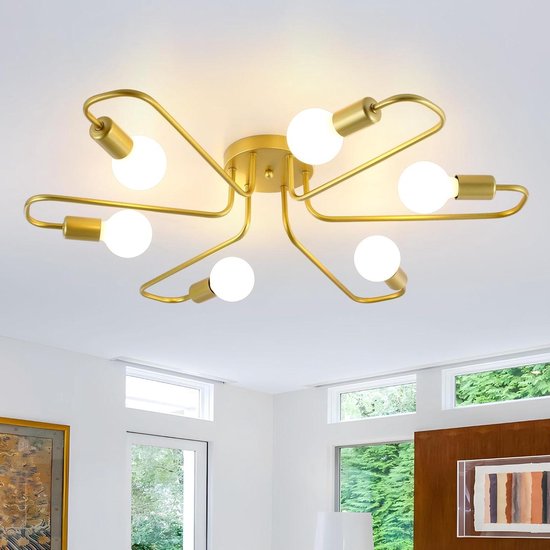 Baripada Plafondlamp Antraciet, Chroom H3388235